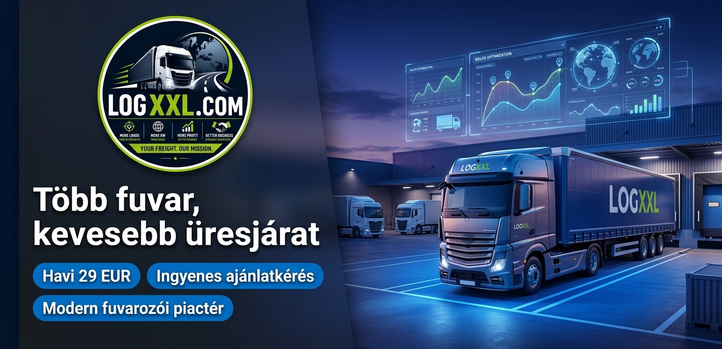 LogXXL.com fuvarbörze havonta csak 29 € – hirdetés