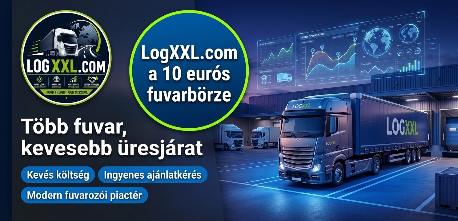 LogXXL.com fuvarbörze havonta csak 29 € – hirdetés